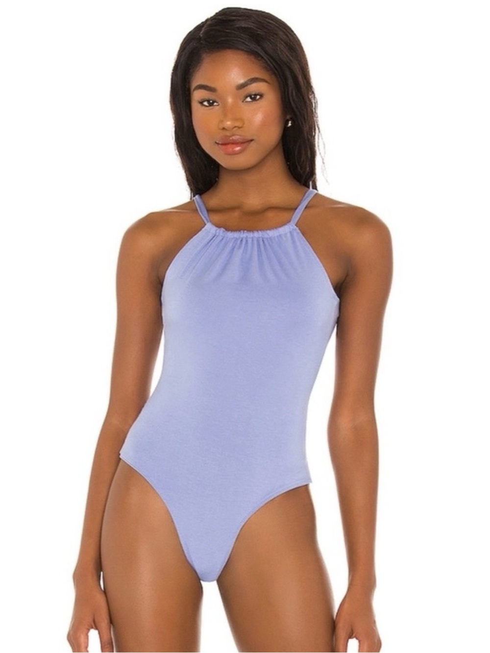Lovers + Friends Powder Blue Isabel One-Piece Bodysuit Sz S